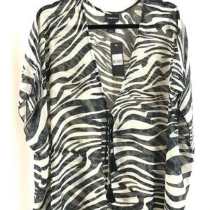 Women’s  swimsuits coverup wrap wild zebra